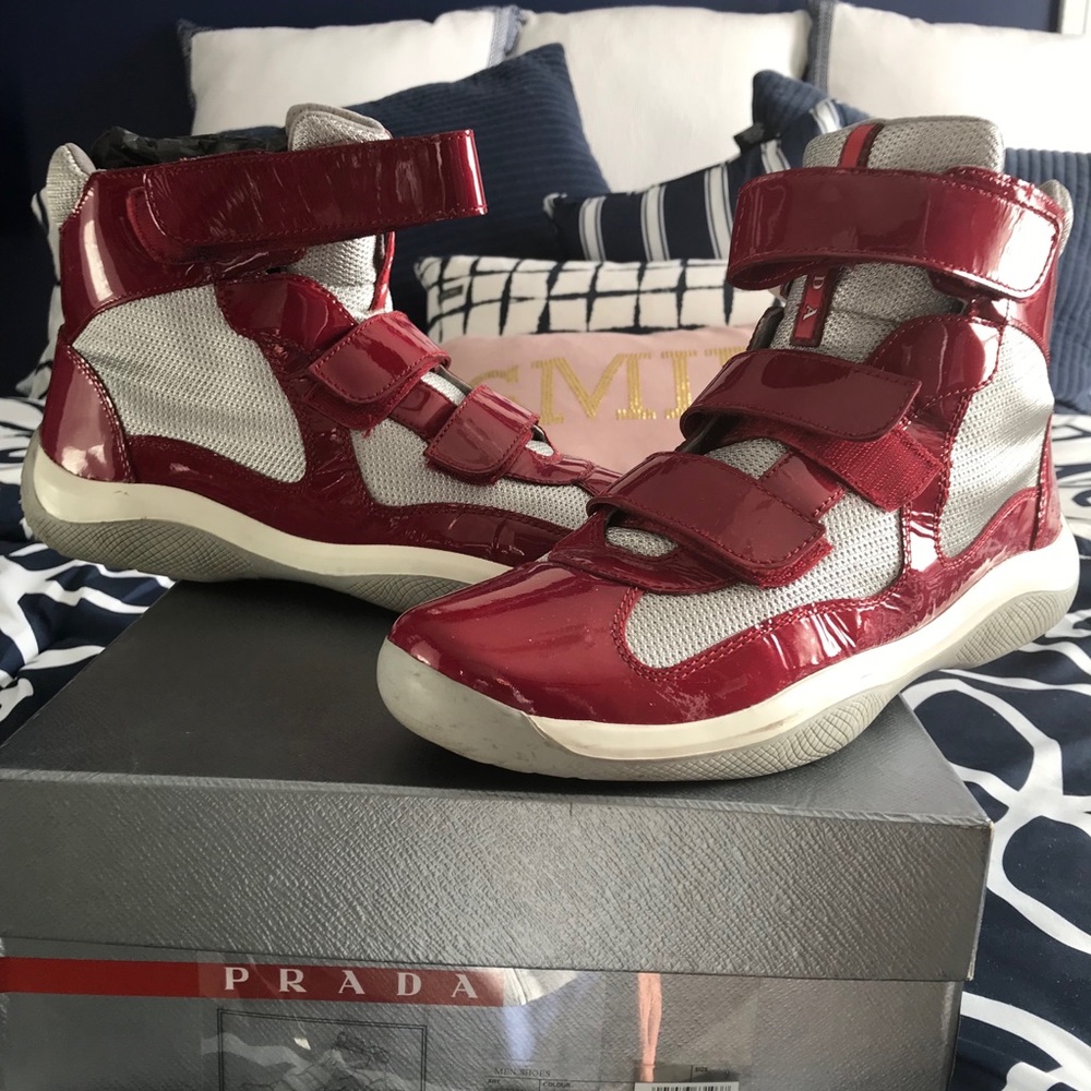 Prada high top sneakers